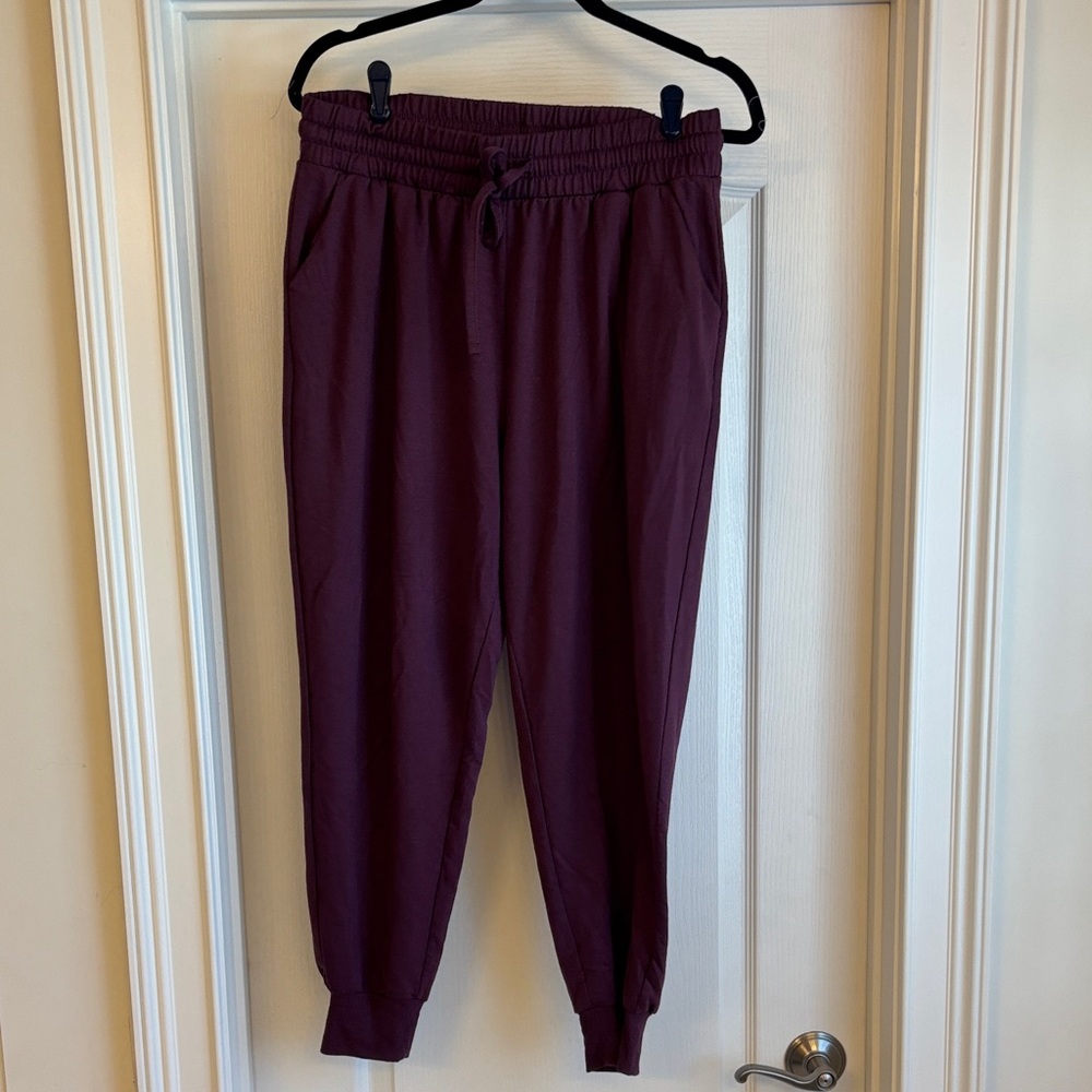 Pinkblush/ Zenana Outfitters Size XL Maternity Plum Jogger Pants